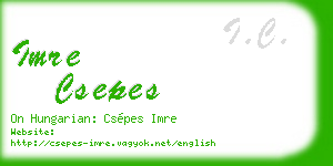 imre csepes business card